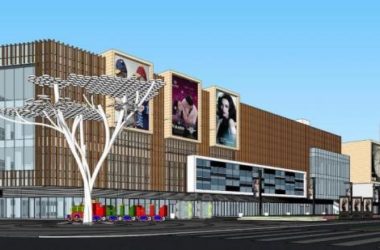 SketchUp Business Model: Modern Multi-Story Commercial Plaza and Shopping Mall Design-BIM WORLD