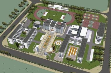 Multi-Story Middle School Teaching Building in Traditional Chinese Architectural Style – SketchUp Model-BIM WORLD