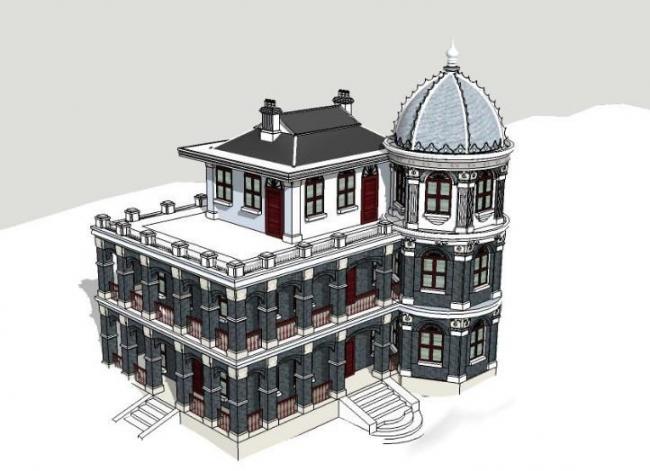 SketchUp Model of Ancient Republican Chinese Architecture