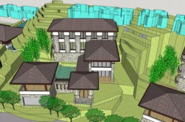 Tangfeng Resort: Multi-Story Chinese-Style Hotel SketchUp Model-BIM WORLD