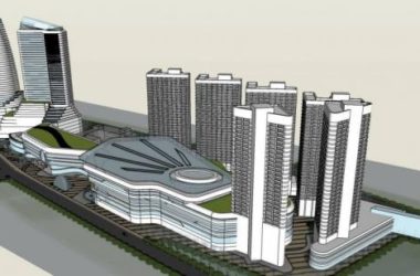 SketchUp Complex Model: Modern High-Rise Planning for Office, Hotel, Commercial, and Financial Districts-BIM WORLD