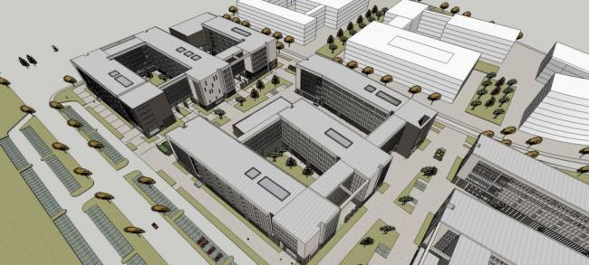 Modern University College Building Design | SketchUp School Model for Educational Spaces