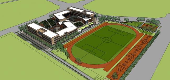 Modern Multi-Story Middle School Design | Educational Building Architecture in SketchUp
