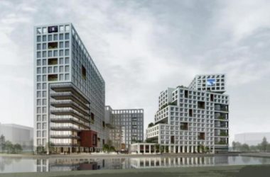 Modern High-Rise Office Building and Cultural Creative Park SketchUp Model-BIM WORLD