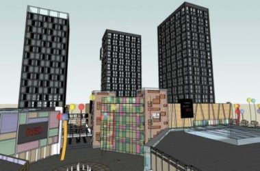 SketchUp Complex Model: Modern High-Rise Commercial Office Building-BIM WORLD