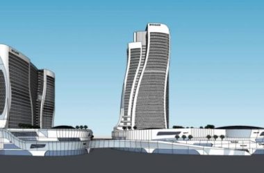 Modern High-Rise Hotel and Office Building with Ground-Floor Retail – SketchUp Model-BIM WORLD