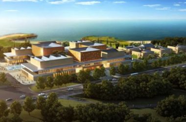 SketchUp Model of a Modern Multi-Story Office Building in an Industrial Park-BIM WORLD