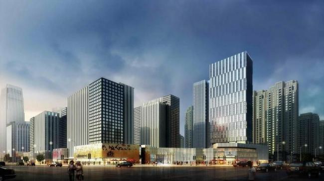 Modern High-Rise Office Building Model in a High-Tech Park | SketchUp Design