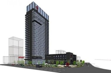 SketchUp Office Model: Modern High-Rise Commercial Bank Building in Huzhou-BIM WORLD