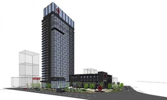 SketchUp Office Model: Modern High-Rise Commercial Bank Building in Huzhou