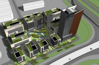 Modern Multi-Story High-Rise Office Building Model in SketchUp-BIM WORLD