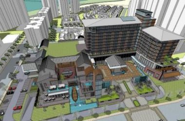 Multi-Story Hotel and Office Model in Modern Chinese Style | SketchUp Design-BIM WORLD