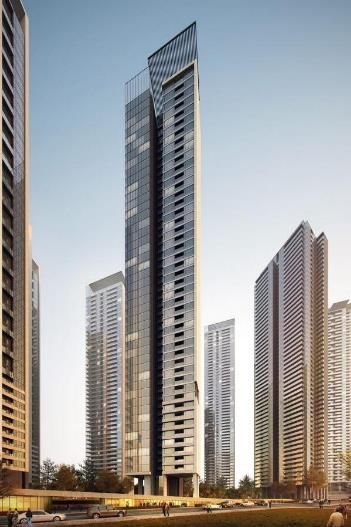 Modern Super High-Rise Office Building Model in SketchUp
