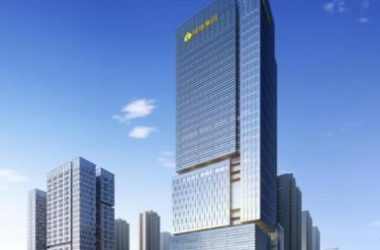 Modern High-Rise Office Building with Green Spaces | SketchUp Model Overview-BIM WORLD