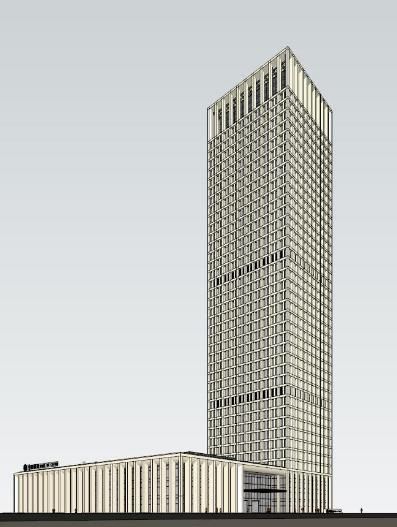 Modern High-Rise Office Design: Bank of China Building in SketchUp
