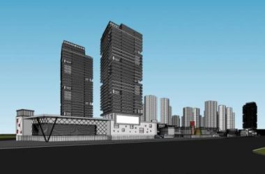 SketchUp Model of a Modern Super High-Rise Urban Complex: Residential, Office, and Commercial Spaces-BIM WORLD