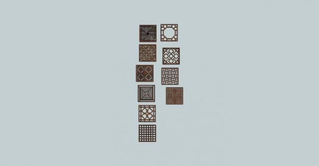SketchUp Materials and Components: Chinese Grid Window Model Guide