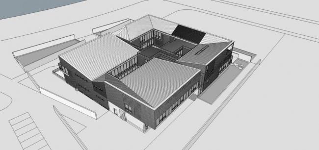 Modern Multi-Story Art Museum SketchUp Model | Contemporary Cultural Architecture