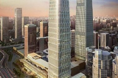 SketchUp Model of a Modern Super High-Rise Administrative Office Building-BIM WORLD
