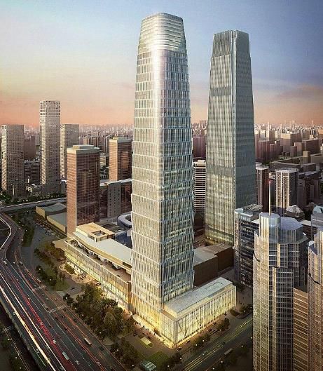 SketchUp Model of a Modern Super High-Rise Administrative Office Building