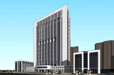 Modern High-Rise Office Complex Model | Hanchuan City Tax Bureau, Hubei Province-BIM WORLD