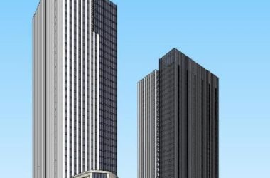 Modern High-Rise Office Model of Yingxuan Building: Administrative and Commercial Design in SketchUp-BIM WORLD