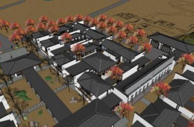 SketchUp Multi-Story Chinese-Style Leisure Resort and Hotel Model-BIM WORLD