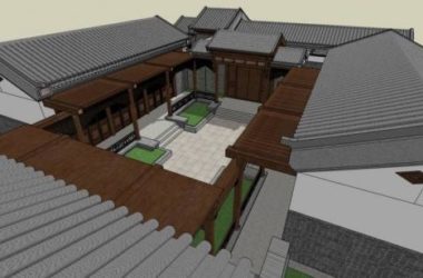 SketchUp Model of Traditional Chinese Siheyuan Architecture-BIM WORLD