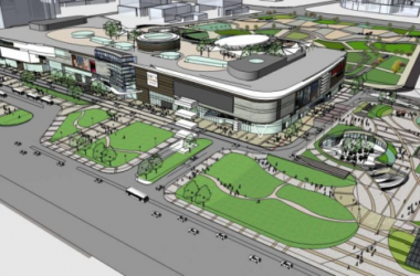 SketchUp Business Model: Modern Multi-Story Commercial Building and Large Shopping Mall Design-BIM WORLD