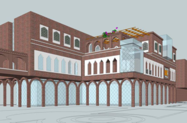 SketchUp Business Model: Multi-Story Commercial Street Featuring Arab, Xinjiang, and Classical Styles-BIM WORLD