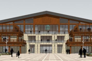SketchUp Multi-Story Chinese Style Hotel Model-BIM WORLD