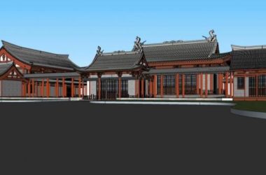SketchUp Model of Ancient Chinese Architecture | Traditional Chinese Design-BIM WORLD