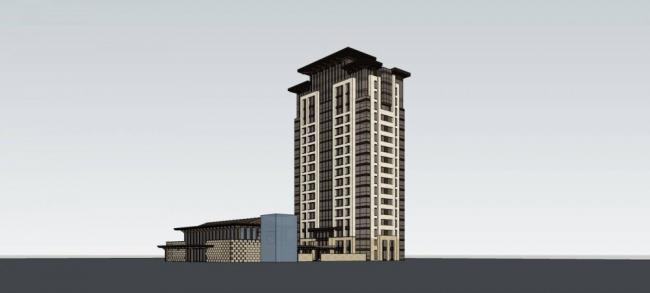 SketchUp Residential Models: High-Rise Buildings, Chinese-Style Clubs, and Housing Designs