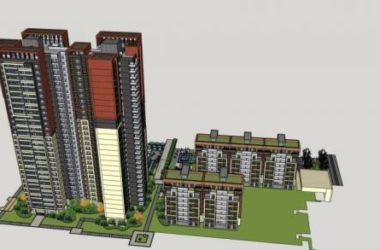 Modern High-Rise Residential Community Models in SketchUp-BIM WORLD