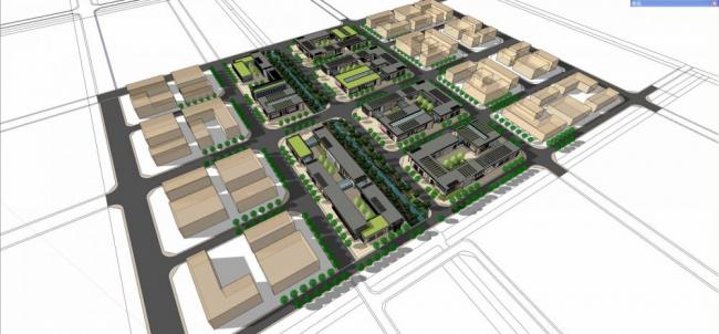 Sketchu Industrial Factory: Modern Multi-Story Industrial Park and Architecture