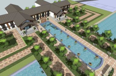 SketchUp Business Model: Multi-Story Sales Office Inspired by Southeast Asian Design-BIM WORLD