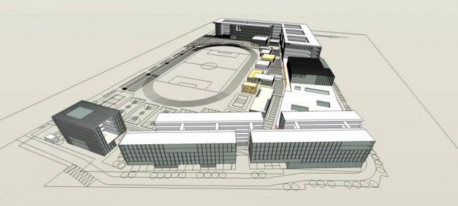 Modern Multi-Story School Campus Design | Educational Architecture in SketchUp