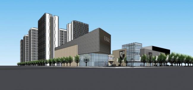 Jiangjin Shuangfu Commercial Complex: Modern High-Rise Office and Residential SketchUp Model