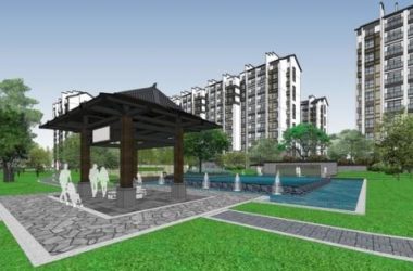 SketchUp Model of a High-Rise Residential Community Featuring Chinese Architectural Style-BIM WORLD