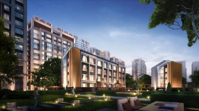 Modern Multi-Story Residential Building Model in SketchUp