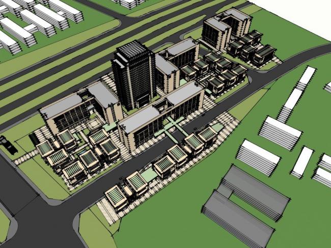 Sketchu Industrial Park | Modern Multi-Story High-Rise Office and Industrial Building
