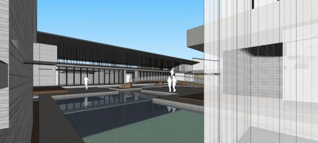 SketchUp Hotel Model | Multi-Story Resort Club with Modern Chinese Design