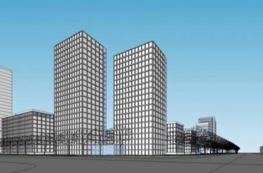 SketchUp Complex Model: Modern Urban Commercial Complex with High-Rise Offices-BIM WORLD