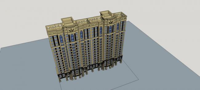 SketchUp Residential Models: High-Rise and Neoclassical Building Designs