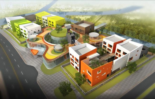 Modern Layered Kindergarten Design in SketchUp: A Contemporary Educational Architecture Model