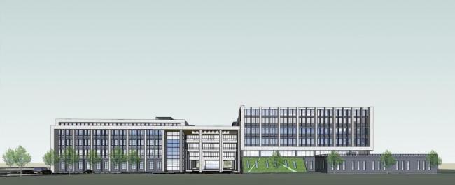Modern Multi-Story University Campus and Educational Buildings in SketchUp