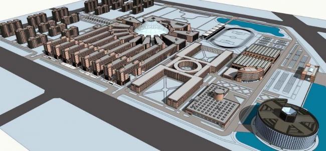 Lumei New Multi-Story University Campus Model | Modern Educational and Teaching Buildings in SketchUp