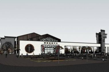 SketchUp Cultural Model: Huizhou Tourism Reception Center in Traditional Chinese Style-BIM WORLD