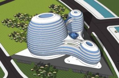 Star-Rated Cloud River High-Rise Hotel Model | Modern Multi-Story Mixed-Use Design in SketchUp-BIM WORLD