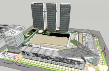 SketchUp Complex Model: Modern High-Rise Commercial, Residential, and Office Building-BIM WORLD